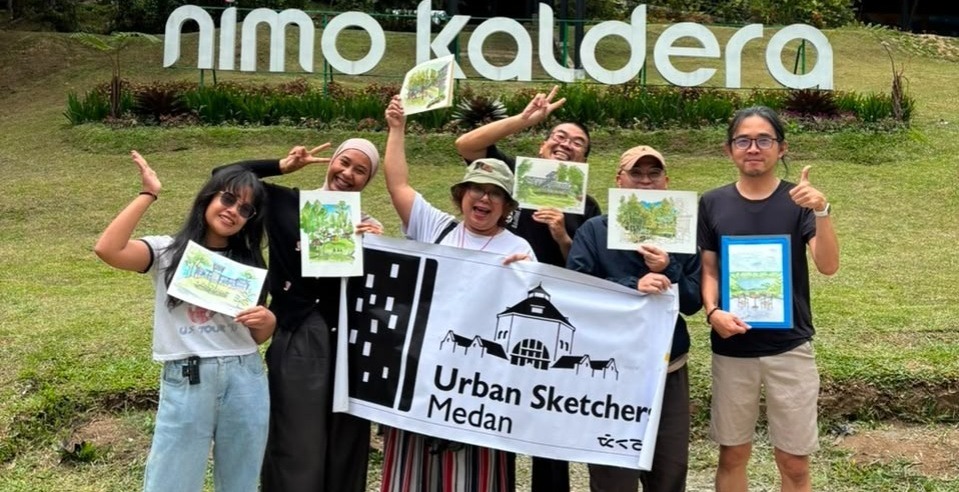 Merekam Kehidupan Toba: Urban Sketchers Medan Hadir di The Kaldera Festival 2026